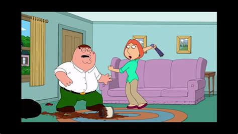 lois beats up peter|peter griffin kiss lois.